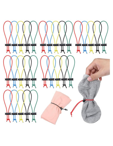 30 Clips para Calcetines de Lavadora Skrfren - Organizador Colorido