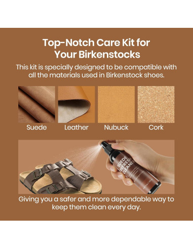 Kit de limpieza premium Calvana para sandalias y zapatos 240 ml