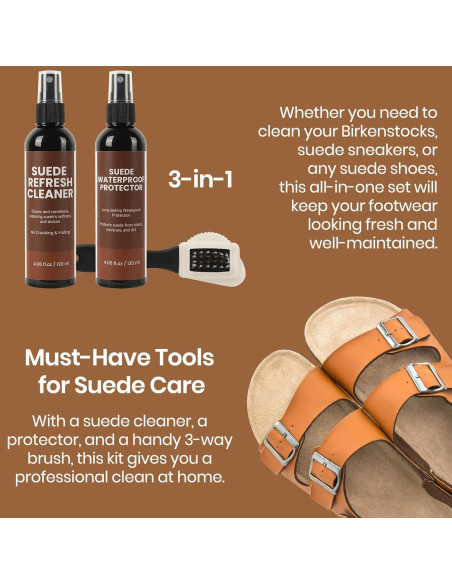 Kit de limpieza premium Calvana para sandalias y zapatos 240 ml