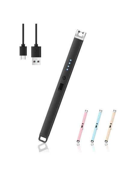 Encendedor Eléctrico a Prueba de Viento Koulate 20cm Negro