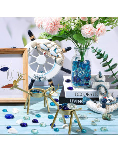 Canicas de Vidrio Planas Honeydak 600 Pcs Decoración 2