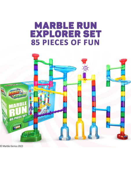 Juego de Canicas Marble Genius - 85 Piezas para Niños