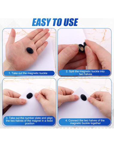 10 Pares de Sujetadores Magnéticos para Número de Carrera Gosknor