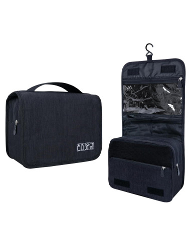 Bolsa de Aseo Lcsmaokin Impermeable Gran Capacidad Negra