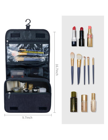 Bolsa de Aseo Lcsmaokin Impermeable Gran Capacidad Negra