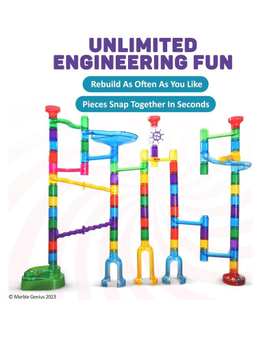 Juego de Canicas Marble Genius - 85 Piezas para Niños