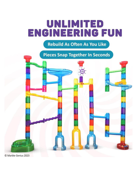 Juego de Canicas Marble Genius - 85 Piezas para Niños