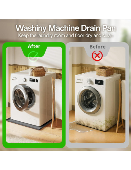 Bandeja de Drenaje para Lavadora EWX 67.3x67.3 cm Antivibración