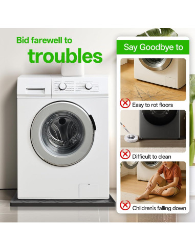 Bandeja de Drenaje para Lavadora EWX 67.3x67.3 cm Antivibración