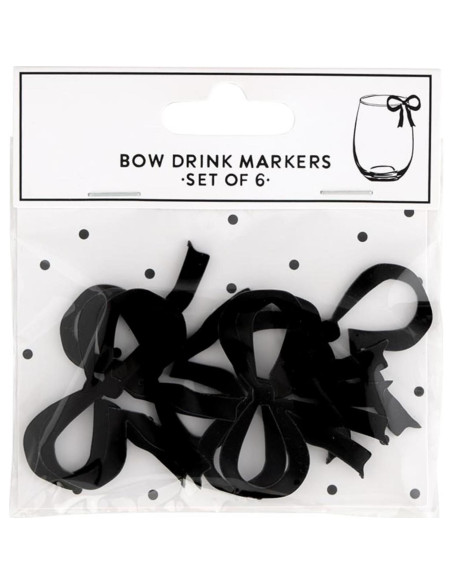 Set de 4 Marcadores de Vino Navidad Santa Barbara 5.08x3.81cm