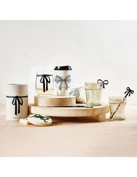 Set de 4 Marcadores de Vino Navidad Santa Barbara 5.08x3.81cm