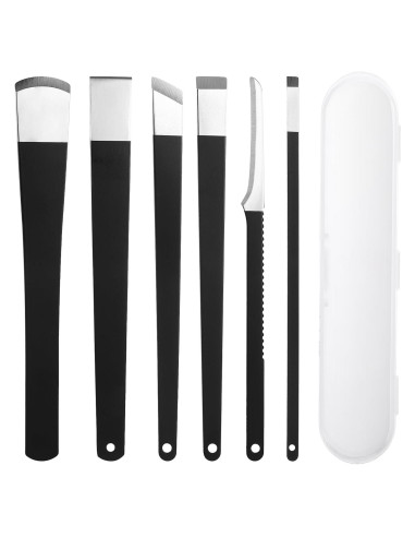 Kit de Remoción de Uñas Encarnadas LIQWEI 6 Piezas Acero Inoxidable