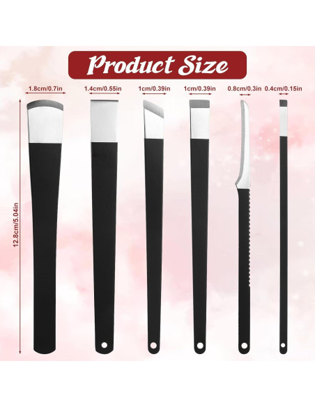 Kit de Remoción de Uñas Encarnadas LIQWEI 6 Piezas Acero Inoxidable