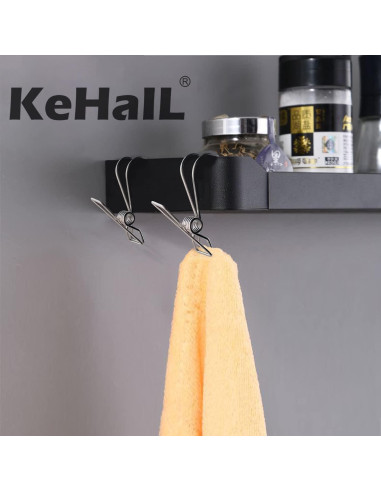 14 Clips de Acero Inoxidable 304 Kehail para Colgar Artículos