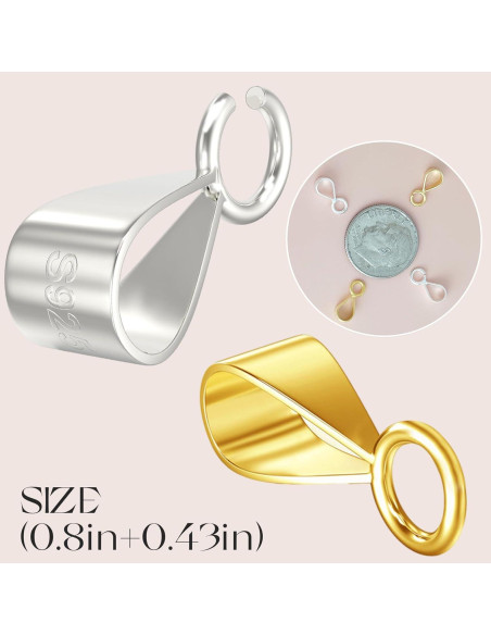 Ganchos de Joyería OHINGLT 925 Plata Esterlina 5 Pcs