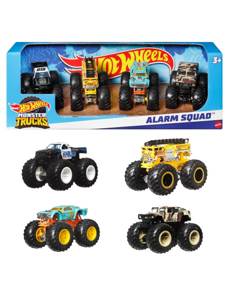 Juego de Camiones Monstruo Hot Wheels 4 Vehículos 1:64 Juego de Camiones Monstruo Hot Wheels 4 Vehículos 1:64