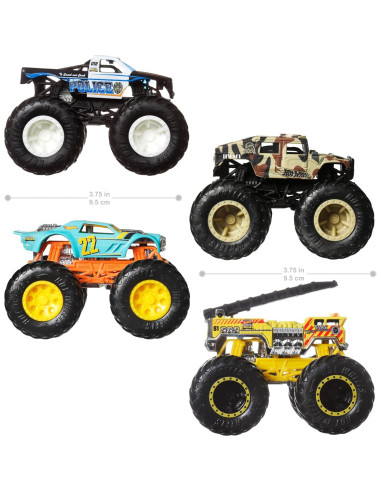 Juego de Camiones Monstruo Hot Wheels 4 Vehículos 1:64