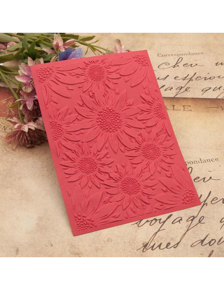 Carpeta de Embossing 3D Arbuya Girasoles 12.7x17.8cm