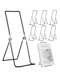 Paquete de 6 Soportes de Libro de Metal Memorywuu 30 cm