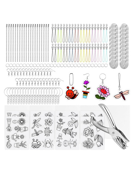 Kit de Hojas Termoencogibles Waltool 174 Piezas para Manualidades