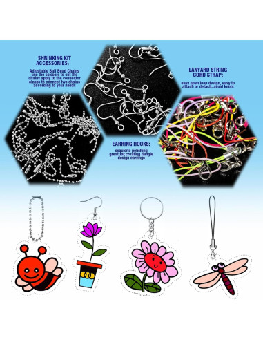 Kit de Hojas Termoencogibles Waltool 174 Piezas para Manualidades