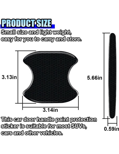 Calcomanías Protectores para Manijas de Puerta ZIMISI 8 Piezas