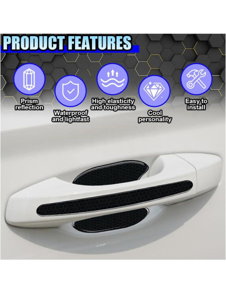 Calcomanías Protectores para Manijas de Puerta ZIMISI 8 Piezas