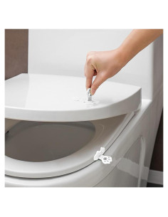 Mango Elevador de Asiento de Inodoro HIFEASTS Blanco Ergonomico