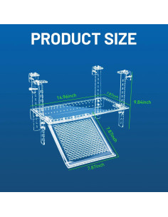 Plataforma de Sol para Tortugas AnRui Acrílico Super Grande 2