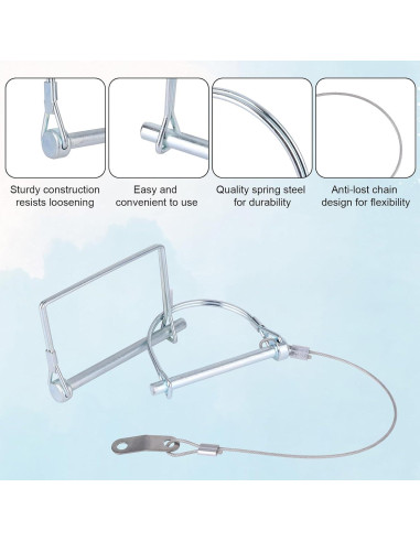10 Pasadores de Remolque de Acero Fukaisu - 5 D y 5 Cuadrados