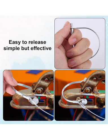 10 Pasadores de Remolque de Acero Fukaisu - 5 D y 5 Cuadrados