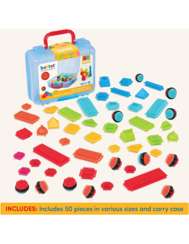 Bloques de Construcción Interconectables Battat 50 Piezas