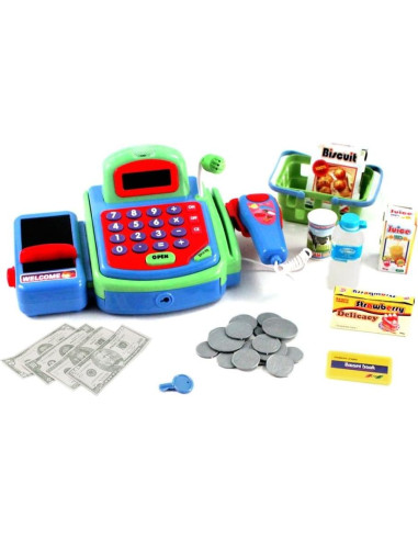 Caja Registradora Infantil Diversión Infantil Verde