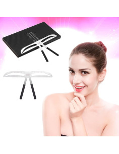 Kit de Plantillas de Cejas Yosoo - Regla Ajustable Reutilizable 2