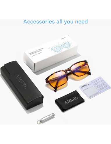 Gafas de Juego ANRRI con Filtro de Luz Azul - Protección Ocular