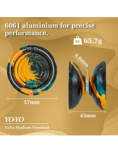 Yoyo Metálico WATIEOBO Profesional para Niños y Adultos 2