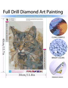 Kit de Pintura de Diamante GemZono Tanuki 30x40 cm para Adultos 2