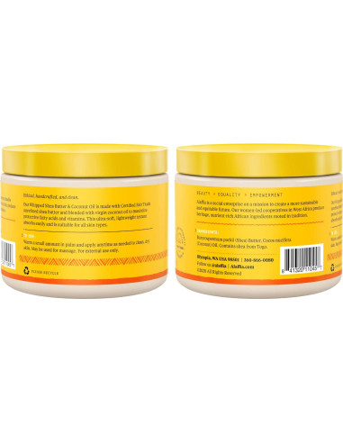 Manteca de Karité Batida Alaffia 113g - Sin Fragancia, Hidratante