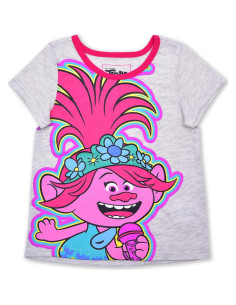 Conjunto camiseta y pantalones cortos Trolls Poppy DreamWorks 2T a 6X 2