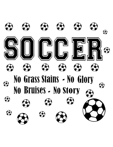 Calcomanías de Fútbol Hanlongyu - Decoración de Pared para Niños