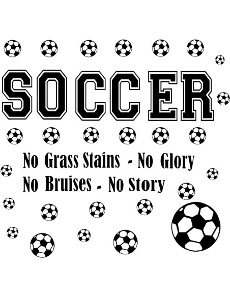 Calcomanías de Fútbol Hanlongyu - Decoración de Pared para Niños