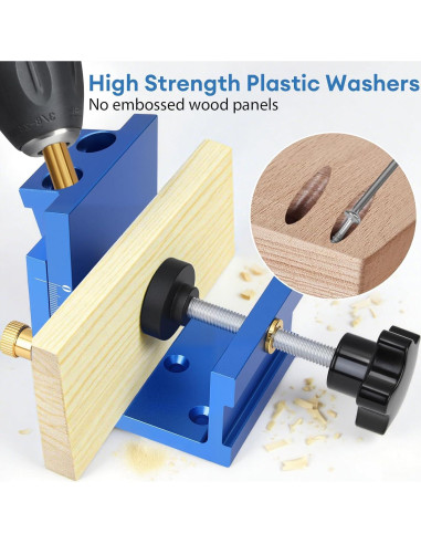 Plantilla de Agujeros de Pocket PreTidy - Aluminio Azul