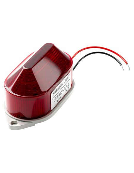 Luz de Advertencia Estroboscópica QTEATAK 24V LED Rojo 105dB