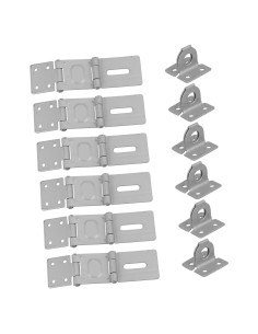 Cerraduras de Pestillo de Seguridad Veemoon - 6 Pcs, Blanco
