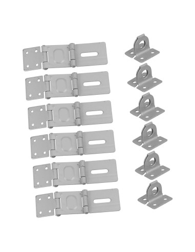 Cerraduras de Pestillo de Seguridad Veemoon - 6 Pcs, Blanco