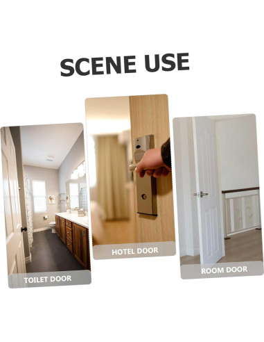 Cerraduras de Pestillo de Seguridad Veemoon - 6 Pcs, Blanco