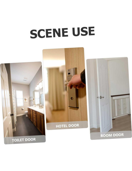 Cerraduras de Pestillo de Seguridad Veemoon - 6 Pcs, Blanco