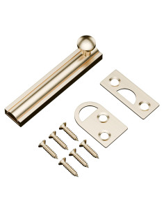 Cerradura de Tornillo Deslizante MaozyHomie 7.6 cm Dorado Cepillado