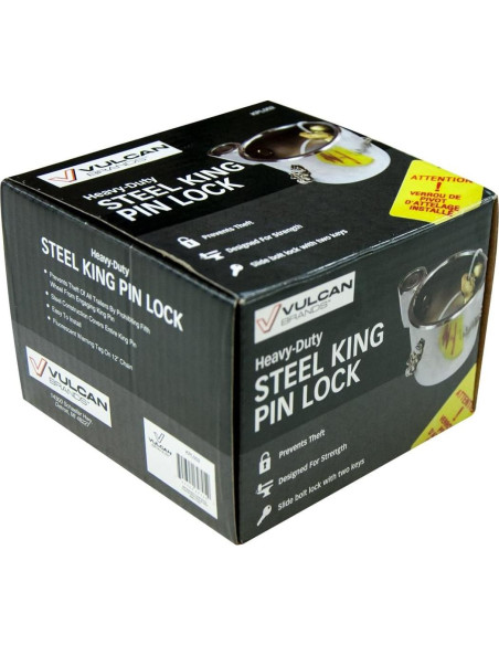 Cerradura King Pin VULCAN KPL002 - Acero Cromado Alta Resistencia