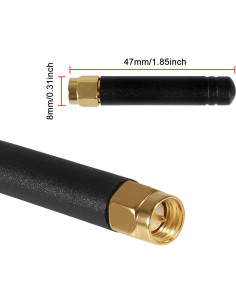 5PCS Antena LoRa 915MHz 2dBi U.FL IPEX a SMA DWEII 2